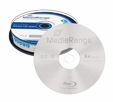 Rohlinge Blu-ray MediaRange 25 GB 10er