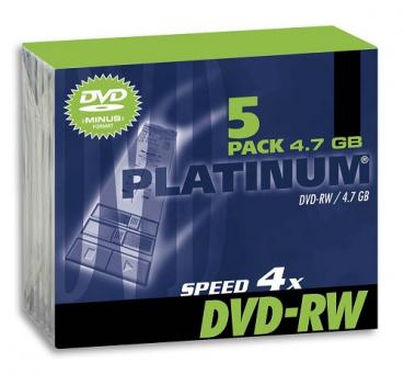 Rohlinge DVD-RW Platinum 4,7 GB 5er