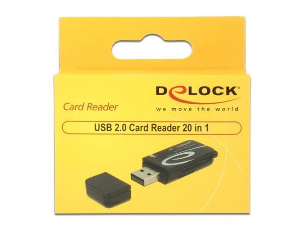 Card Reader USB 2.0 20in1 Delock
