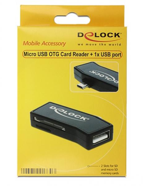 Card Reader Micro USB OTG Delock
