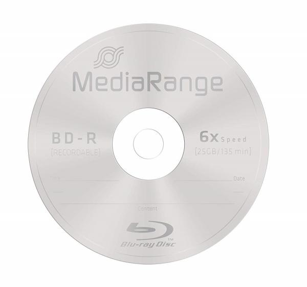 Rohlinge Blu-ray MediaRange 25 GB 10er