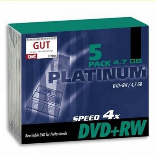 Rohlinge DVD+RW Platinum 4,7 GB 5er