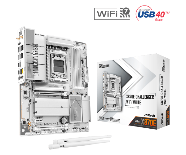ASRock X870E Challenger WiFi White